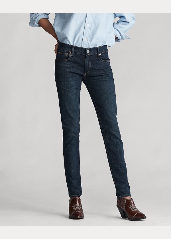Ralph Lauren Tompkins Skinny Jean Tmavě Indigo | asP759p6