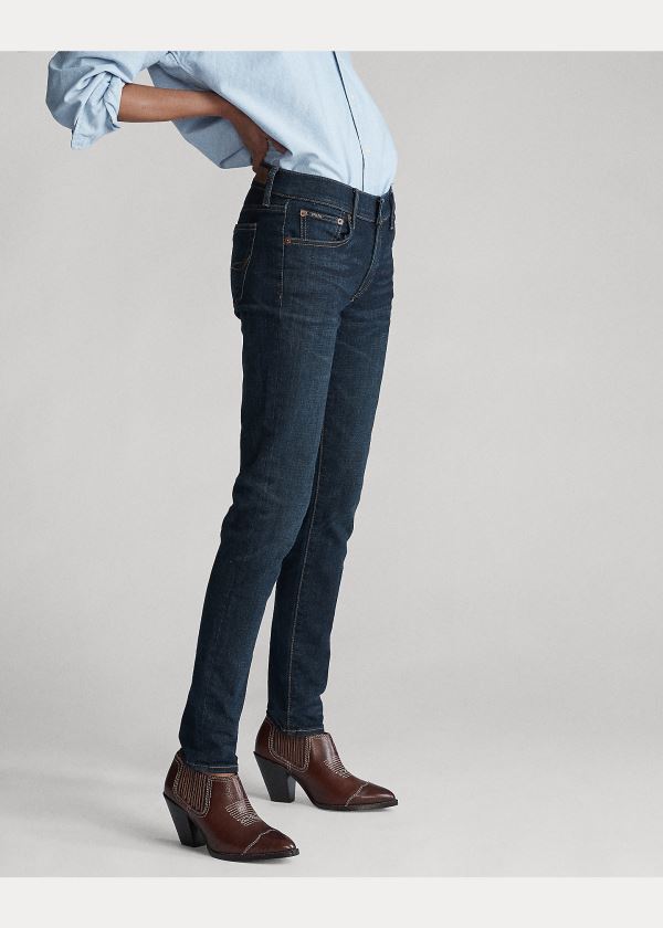 Ralph Lauren Tompkins Skinny Jean Tmavě Indigo | asP759p6