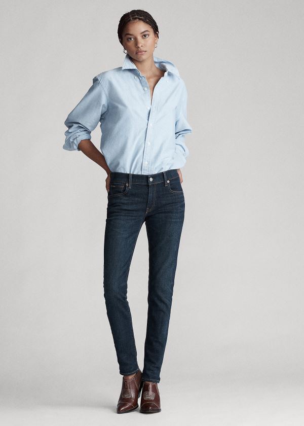 Ralph Lauren Tompkins Skinny Jean Tmavě Indigo | asP759p6
