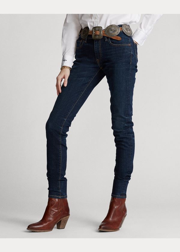 Ralph Lauren Tompkins Skinny Jean with Pony Tmavě Indigo | 73p5tyIi