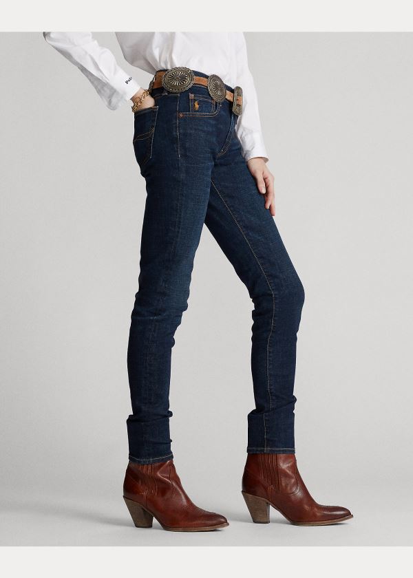 Ralph Lauren Tompkins Skinny Jean with Pony Tmavě Indigo | 73p5tyIi