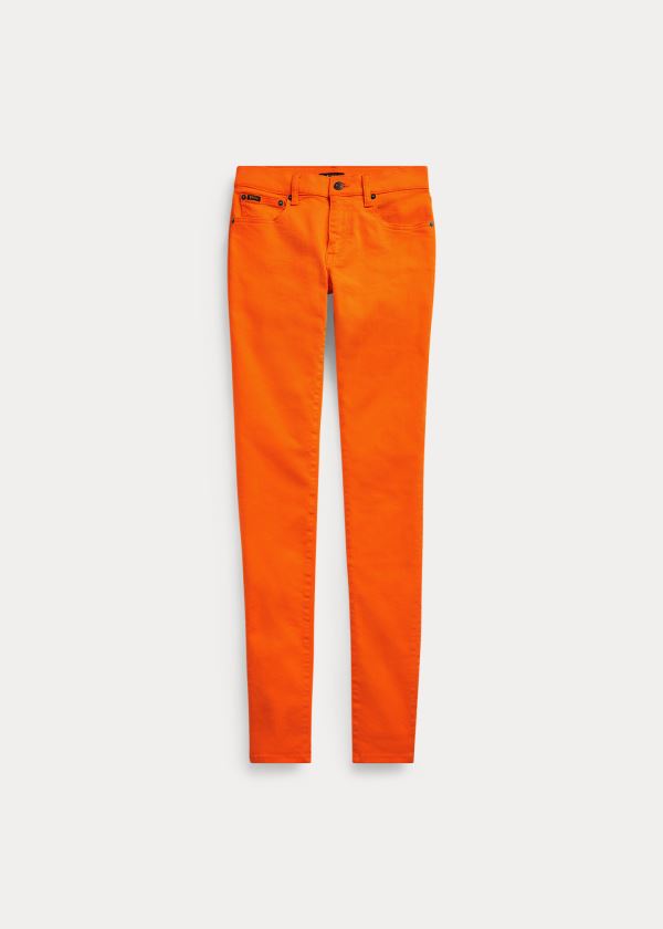 Ralph Lauren Tompkins Stretch Skinny Jean Oranžové | 4fO7mug1