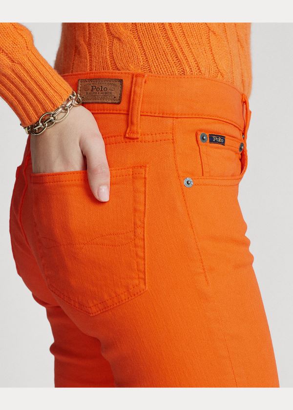 Ralph Lauren Tompkins Stretch Skinny Jean Oranžové | 4fO7mug1