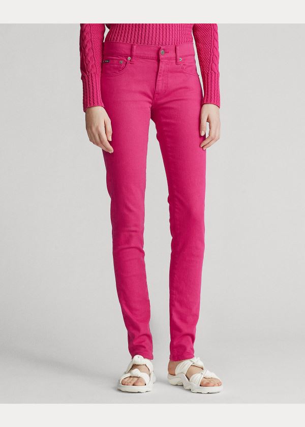 Ralph Lauren Tompkins Stretch Skinny Jean Růžové | F830VLbN