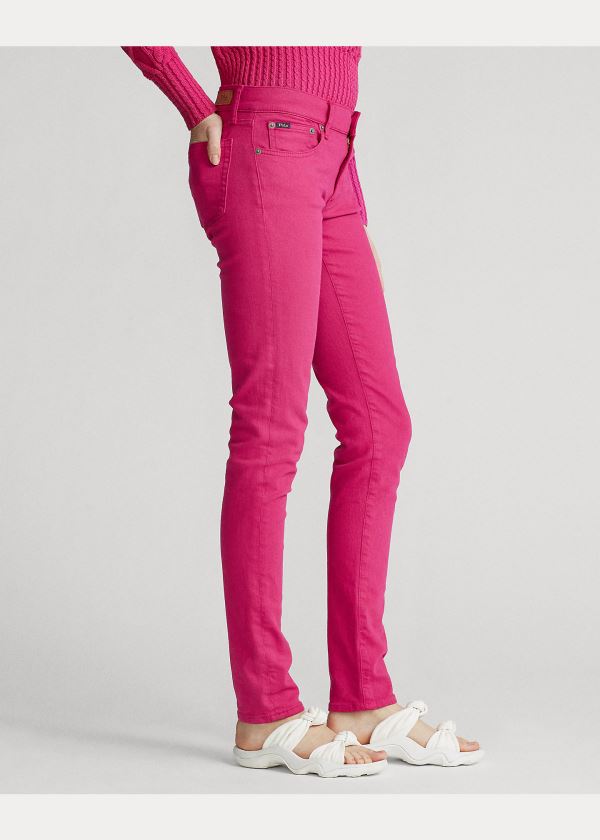Ralph Lauren Tompkins Stretch Skinny Jean Růžové | F830VLbN