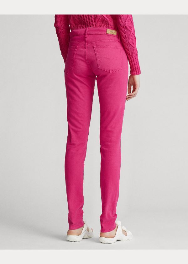 Ralph Lauren Tompkins Stretch Skinny Jean Růžové | F830VLbN