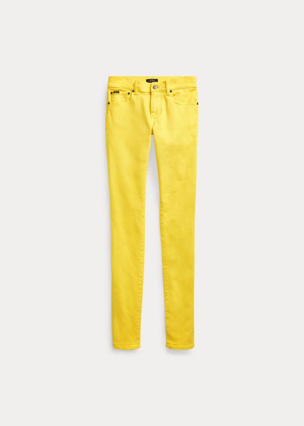 Ralph Lauren Tompkins Stretch Skinny Jean Žluté | FbcJWEjr