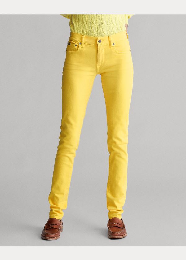 Ralph Lauren Tompkins Stretch Skinny Jean Žluté | FbcJWEjr