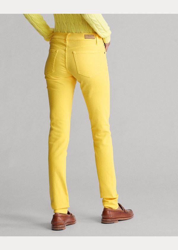 Ralph Lauren Tompkins Stretch Skinny Jean Žluté | FbcJWEjr