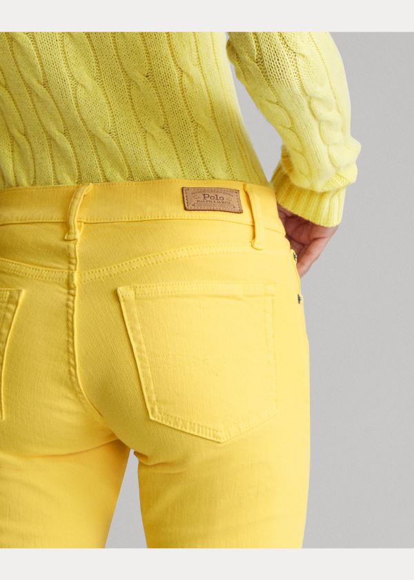 Ralph Lauren Tompkins Stretch Skinny Jean Žluté | FbcJWEjr