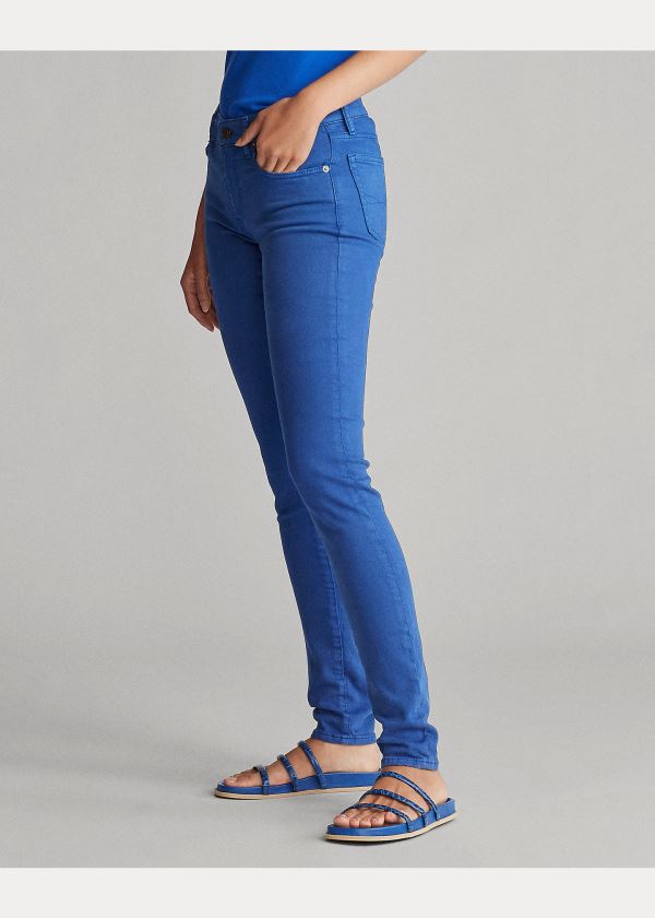 Ralph Lauren Tompkins Stretch Skinny Jean Blankyt | iBH8r7kT