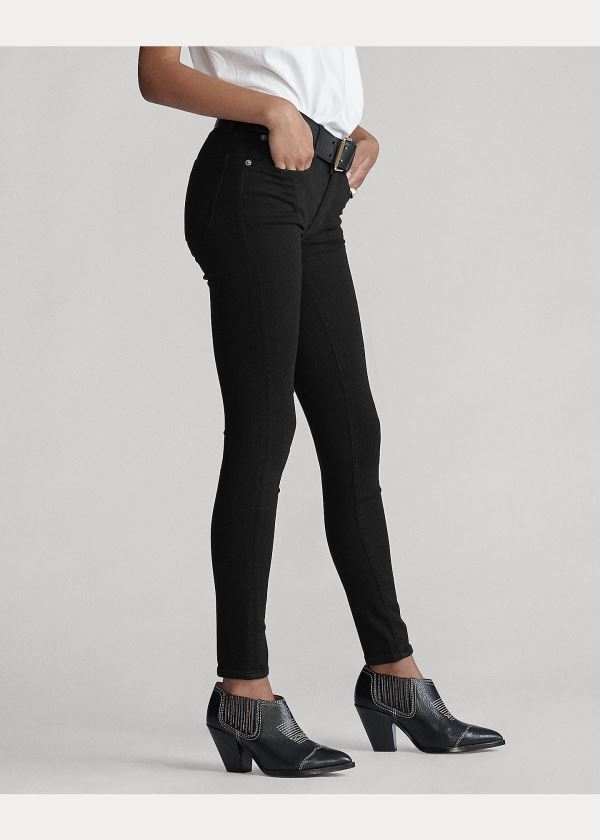 Ralph Lauren Tompkins Superskinny Jean Černé | dAuBWhH0