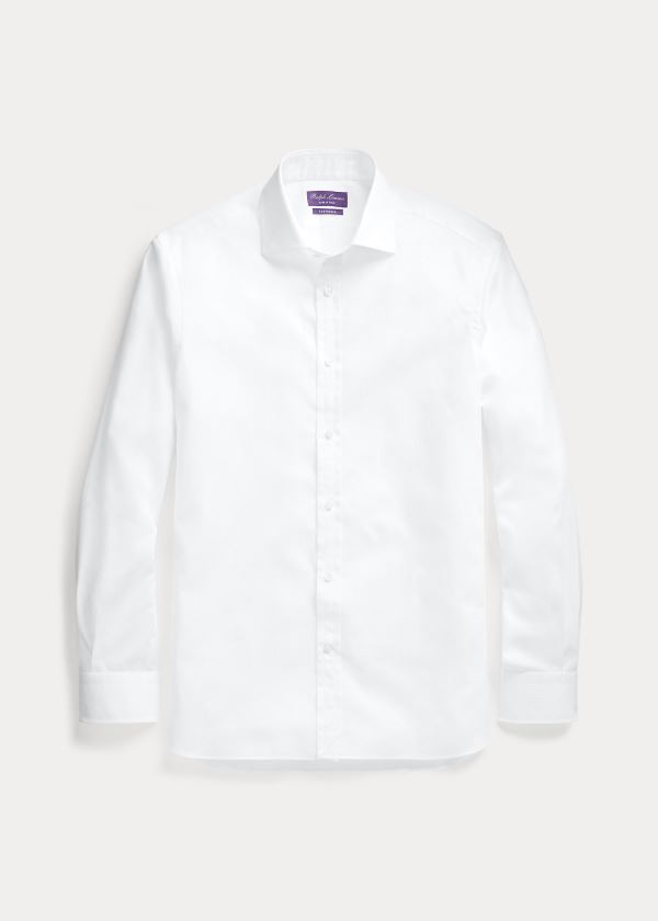 Ralph Lauren Tonal-Stripe Shirt Bílé | GVeXHOxT