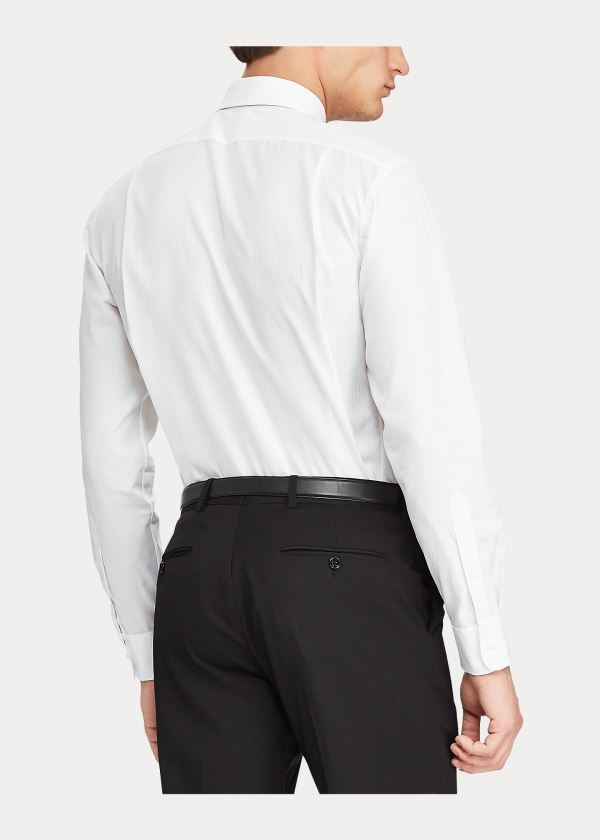 Ralph Lauren Tonal-Stripe Shirt Bílé | GVeXHOxT