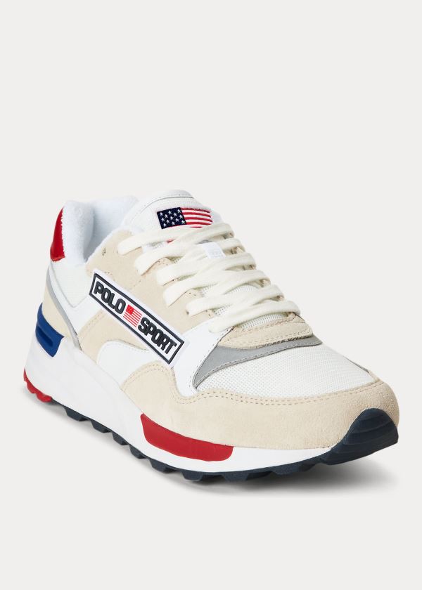 Ralph Lauren Trackster 100 Sneakers Bílé | 7nNwWqQF