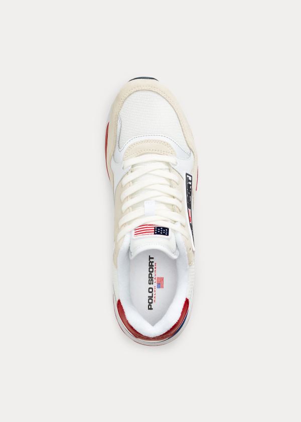 Ralph Lauren Trackster 100 Sneakers Bílé | 7nNwWqQF