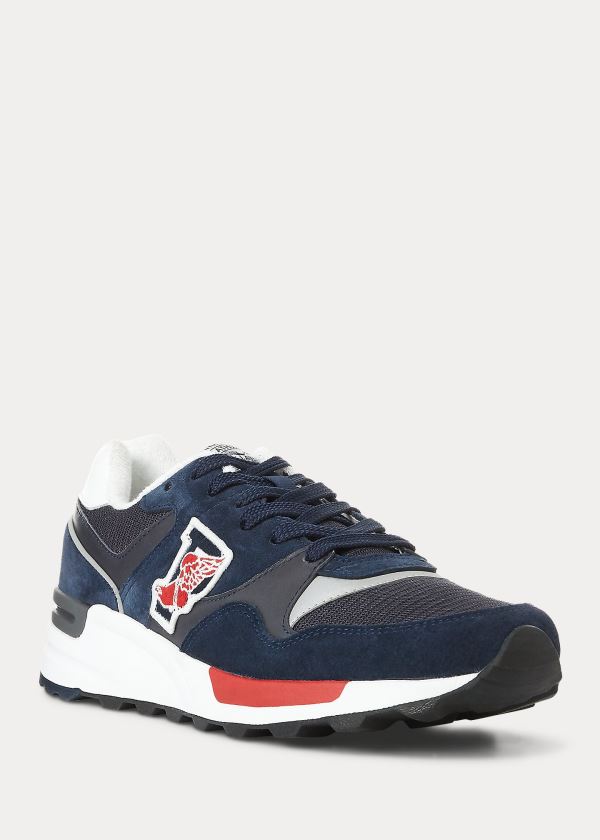 Ralph Lauren Trackster 100 Sneakers Tmavě Blankyt Viacfarebný | VXx7w42U