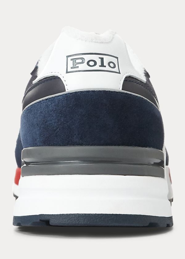 Ralph Lauren Trackster 100 Sneakers Tmavě Blankyt Viacfarebný | VXx7w42U