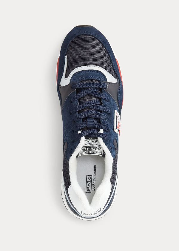 Ralph Lauren Trackster 100 Sneakers Tmavě Blankyt Viacfarebný | VXx7w42U