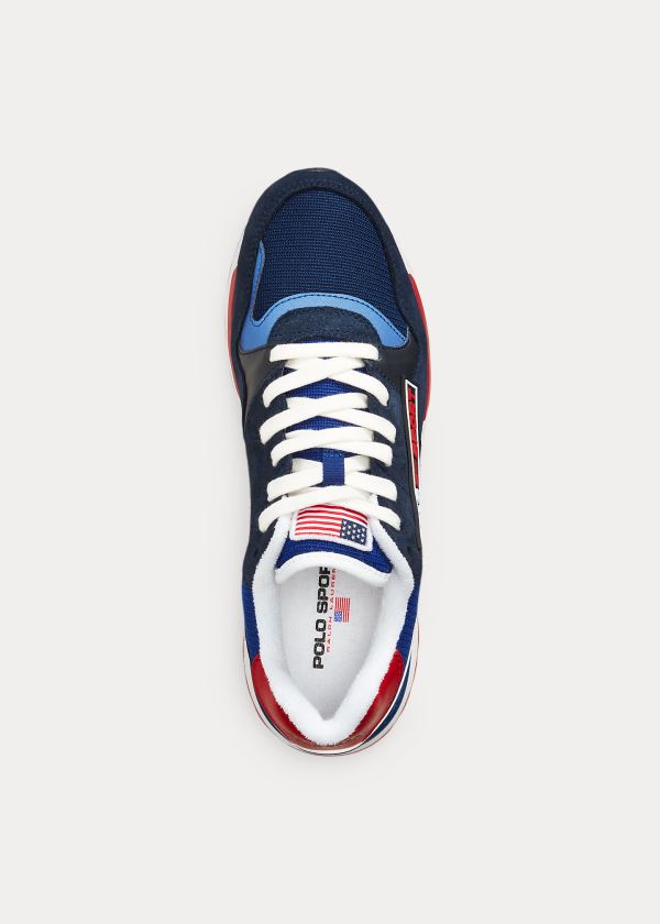 Ralph Lauren Trackster 100 Sneakers Tmavě Blankyt | tDT0rFOU