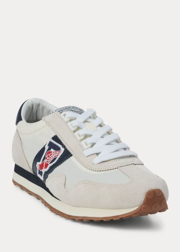 Ralph Lauren Train 90 Sneakers Šedé Bílé | W9g9XSuv