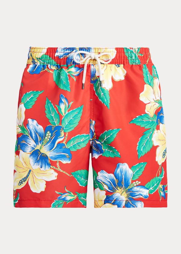 Ralph Lauren Traveler Floral Swim Trunk Červené Viacfarebný | SMh16Tib
