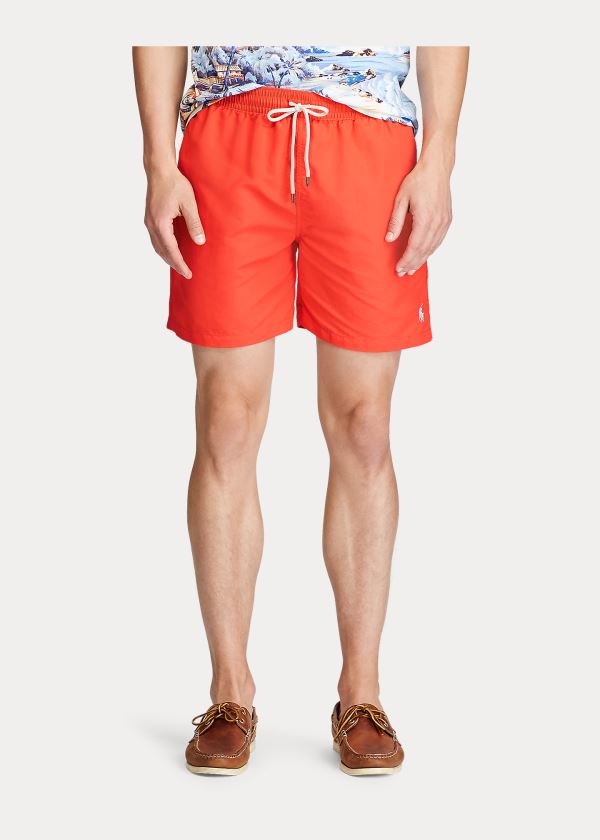 Ralph Lauren Traveler Swim Trunk Červené | FI1mgsGK
