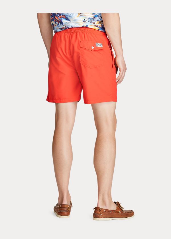 Ralph Lauren Traveler Swim Trunk Červené | FI1mgsGK