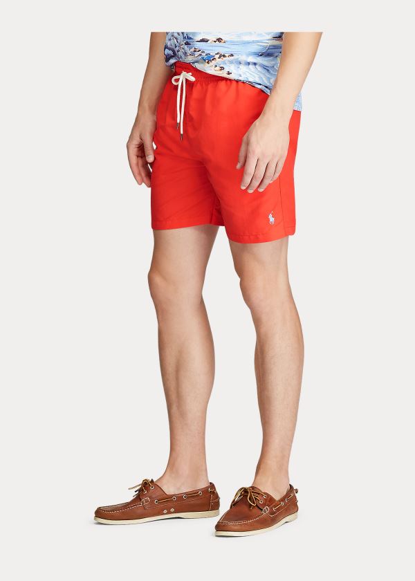 Ralph Lauren Traveler Swim Trunk Červené | FI1mgsGK