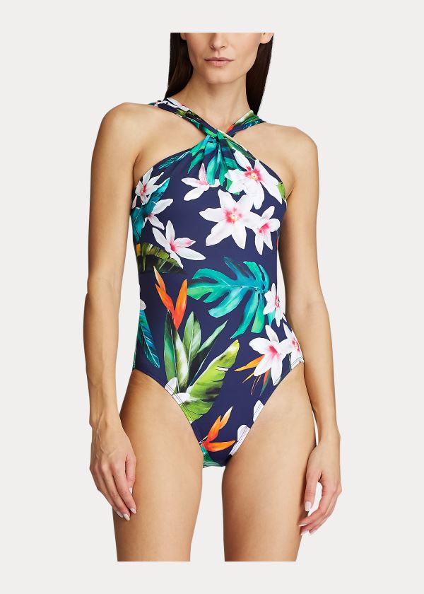 Ralph Lauren Tropical High-Neck One-Piece Viacfarebný | bqGa2beM