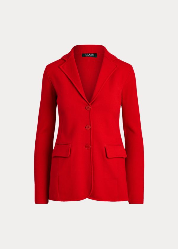 Ralph Lauren Tubular-Trim Blazer Červené | Oi1NGOjX