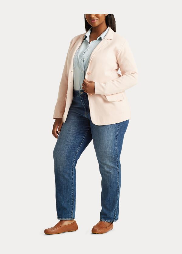 Ralph Lauren Tubular-Trimmed Blazer Růžové | 3PlfKRmV