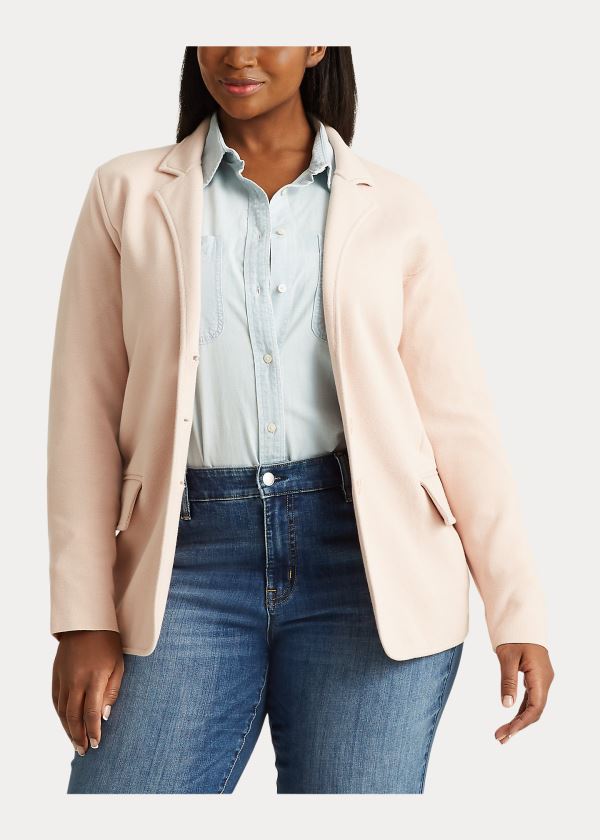 Ralph Lauren Tubular-Trimmed Blazer Růžové | 3PlfKRmV