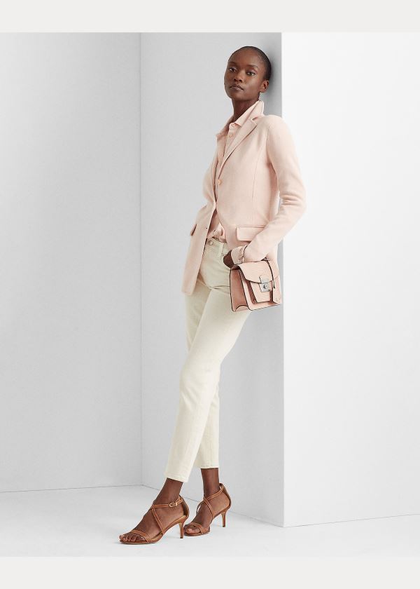 Ralph Lauren Tubular-Trimmed Blazer Růžové | bIhmKZNI