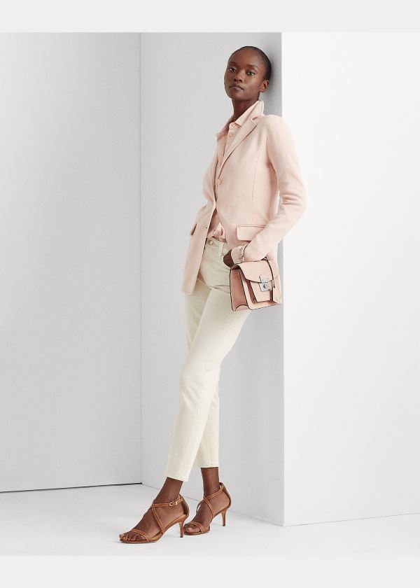 Ralph Lauren Tubular-Trimmed Blazer Růžové | mKpZHcFx