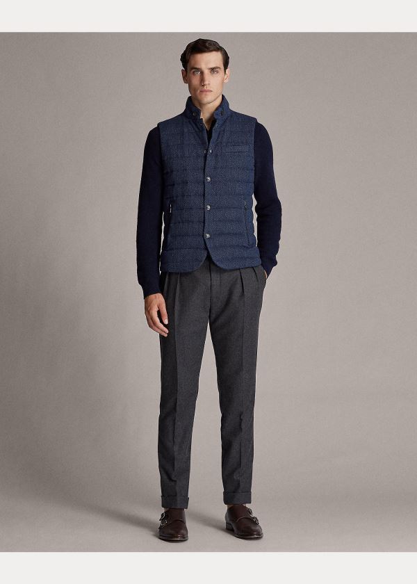 Ralph Lauren Tweed Down Vest Blankyt | 4dJG83gp