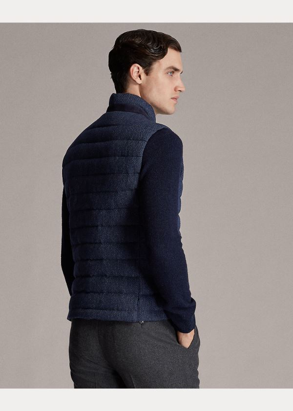 Ralph Lauren Tweed Down Vest Blankyt | 4dJG83gp