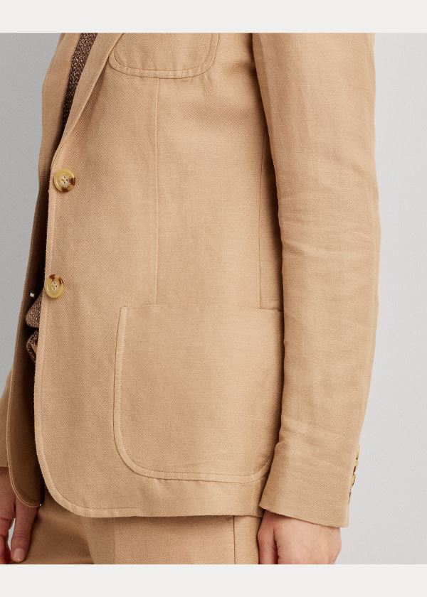 Ralph Lauren Twill Blazer Hnědé | YqCn54ZU