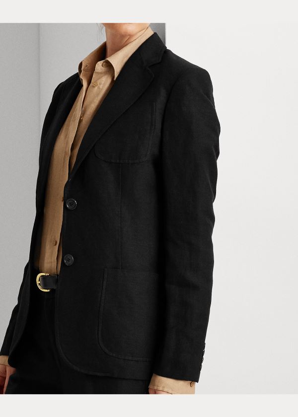 Ralph Lauren Twill Blazer Černé | XPw3n6MU