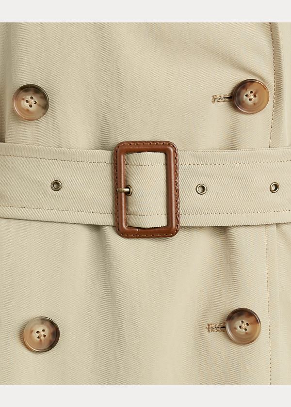 Ralph Lauren Twill Trench Coat Hnědožlutý | ozT58i4X