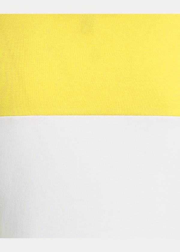 Ralph Lauren Two-Tone Boatneck Top Žluté Bílé | 9A1sAGEf
