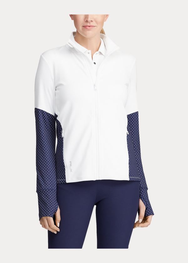 Ralph Lauren Two-Tone Golfové Jacket Bílé Bílé | VSSRSeCH