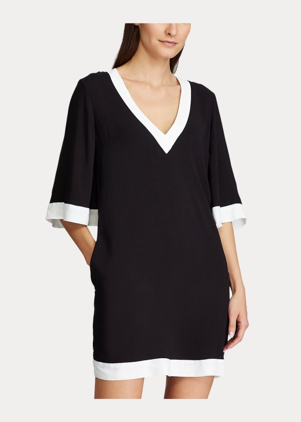 Ralph Lauren Two-Tone Tunic Černé | aJJTkhr6