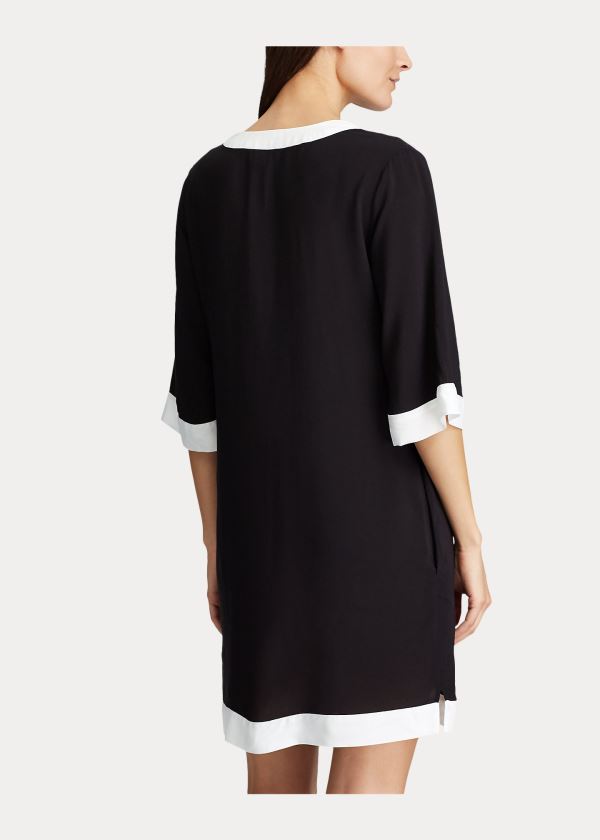 Ralph Lauren Two-Tone Tunic Černé | aJJTkhr6