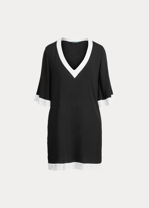 Ralph Lauren Two-Tone Tunic Černé | aJJTkhr6