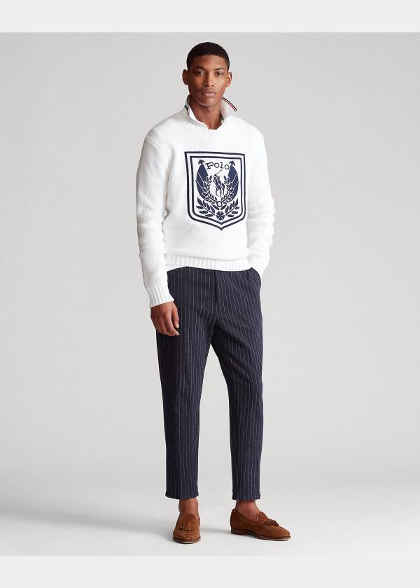 Ralph Lauren Uni Crest Svetrové Bílé Viacfarebný | RkcG0DeF