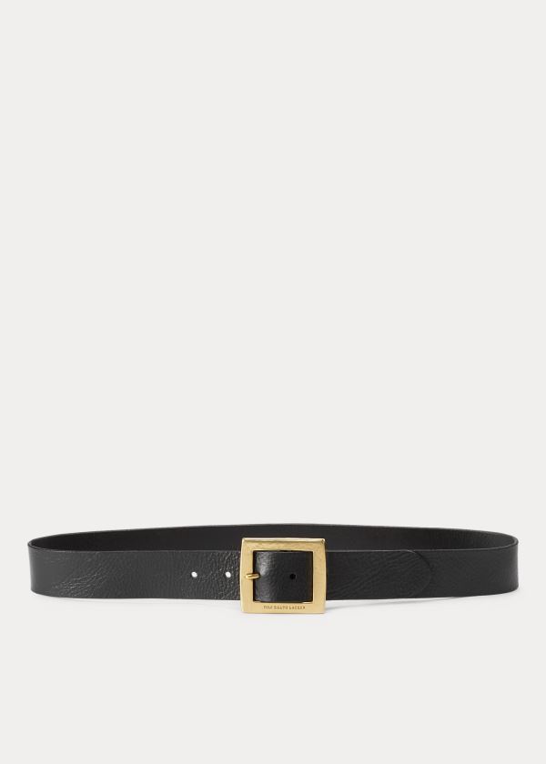 Ralph Lauren Vachetta Læder Belt Černé | BkjGJe07