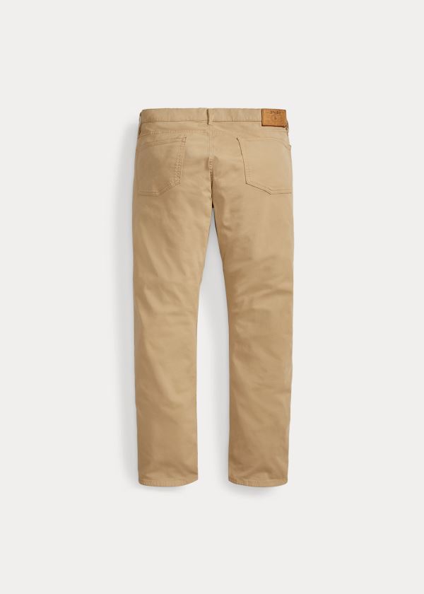 Ralph Lauren Varick Slim Straight Chino Hnědožlutý | FIKWI5hB