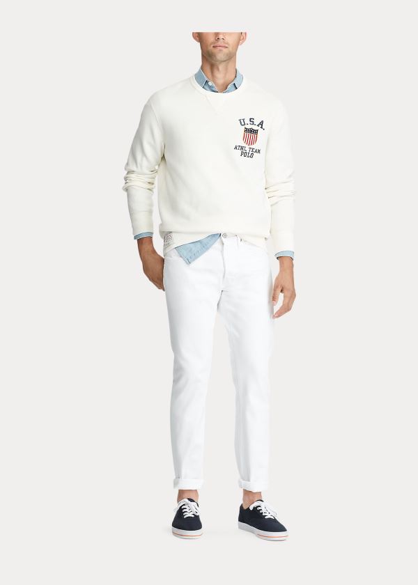 Ralph Lauren Varick Slim Straight Jean Bílé | FGMJcYcj