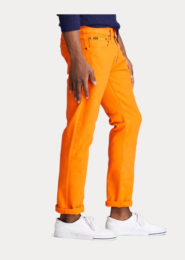 Ralph Lauren Varick Slim Straight Jean Oranžové | UvAIqQWM